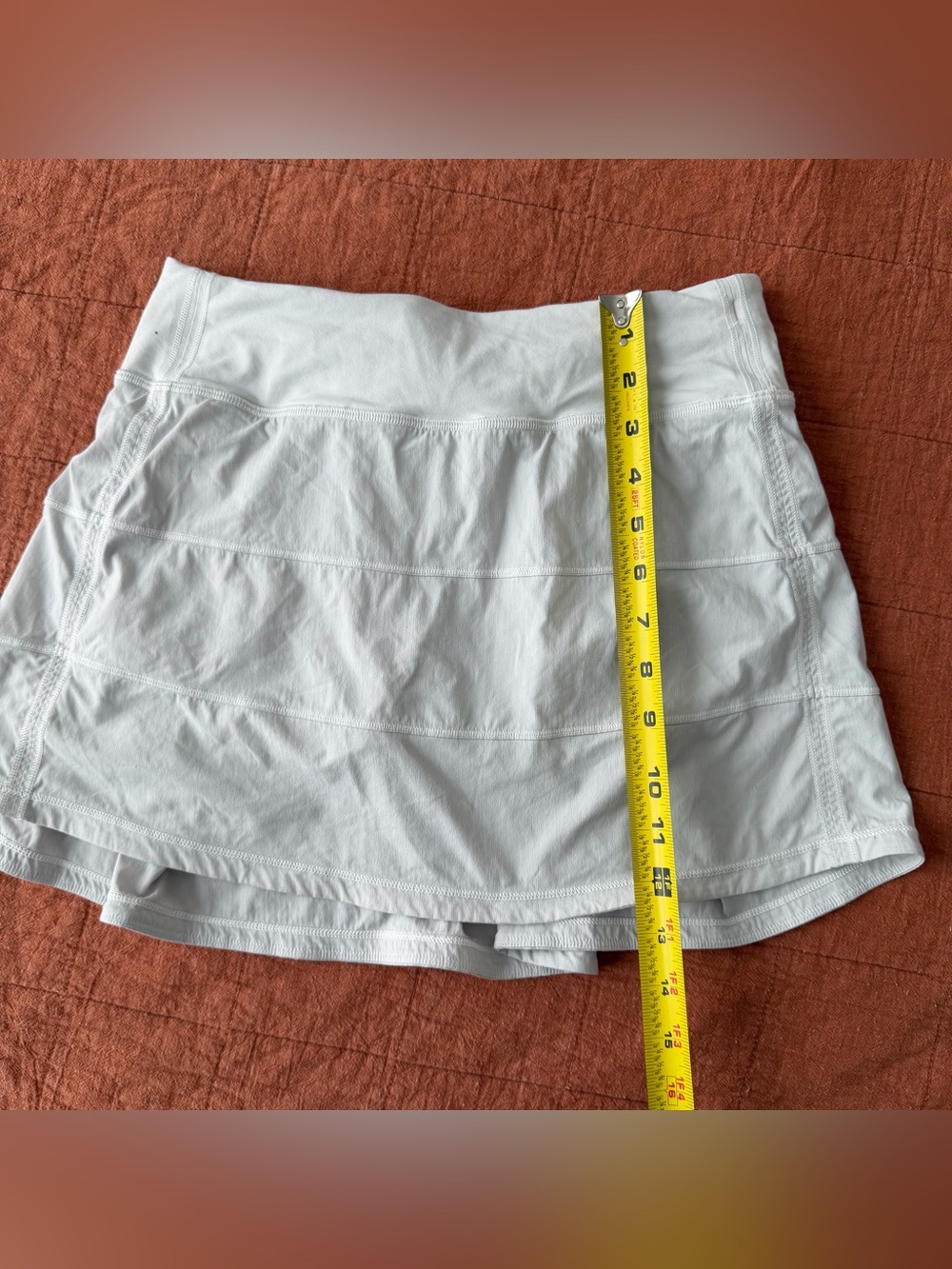 Lululemon Pace Rival Skirt (Tall) *4-way Stretch 15" White 4 Tennis Skort W8A85T - Picture 9 of 10